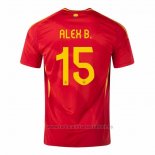 Camiseta Espana Jugador Alex B. 1ª 2024