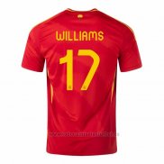 Camiseta Espana Jugador Williams 1ª 2024