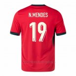 Camiseta Portugal Jugador N.Mendes 1ª 2024