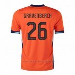 Camiseta Paises Bajos Jugador Gravenberch 1ª 2024-2025