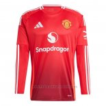 Camiseta Manchester United 1ª Manga Larga 2024-2025