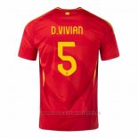 Camiseta Espana Jugador D.Vivian 1ª 2024
