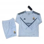 Camiseta Real Madrid 1ª Manga Larga Nino 2024-2025