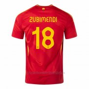 Camiseta Espana Jugador Zubimendi 1ª 2024